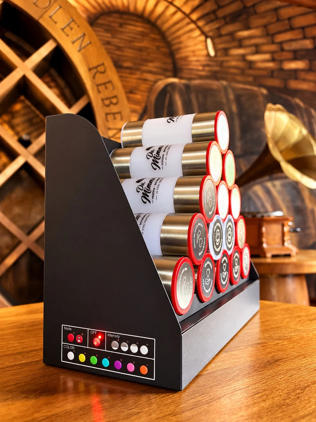 Originale Gastimpuls-Ladestation mit Lampen und seitlichen Bedienelementen